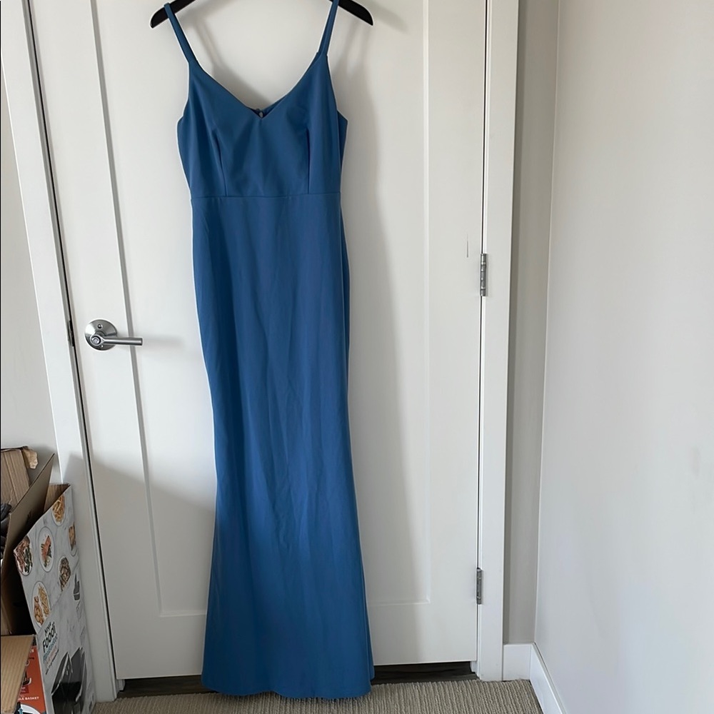 Elegant Blue Maxi Dress